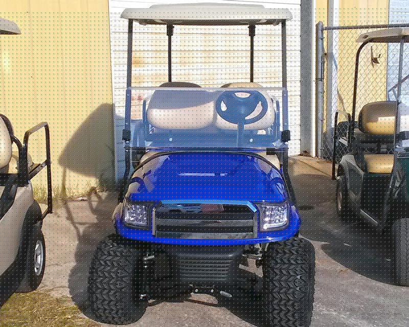 Red Golf Cart with Red Stripe